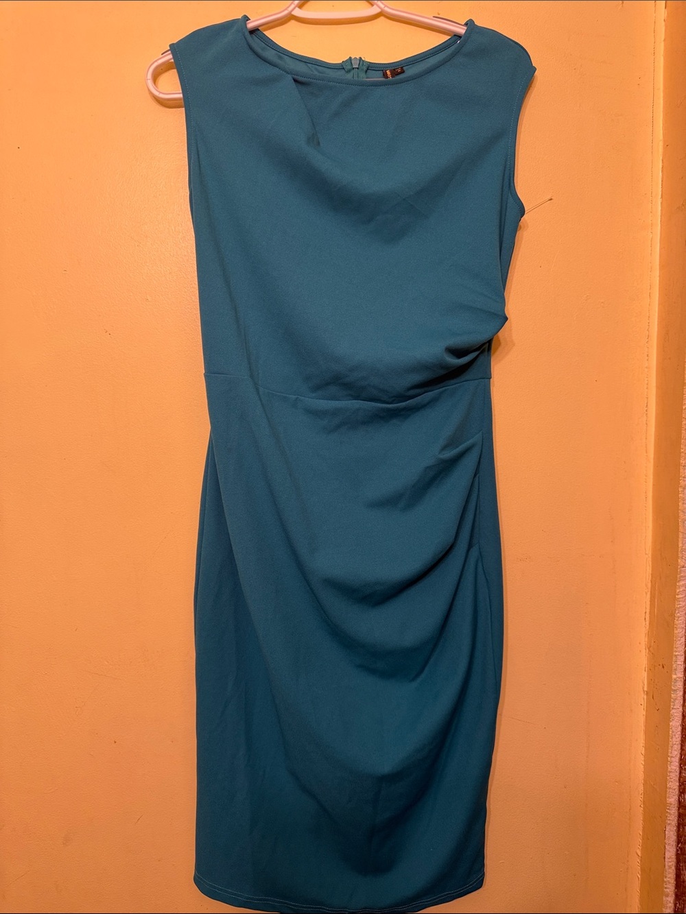 Miusol Teal Midi Sheath Dress